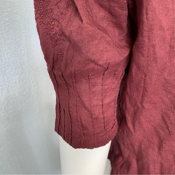 Free People NEW Embroidered Laurie short sleeve Blouse - Picture 9 of 16